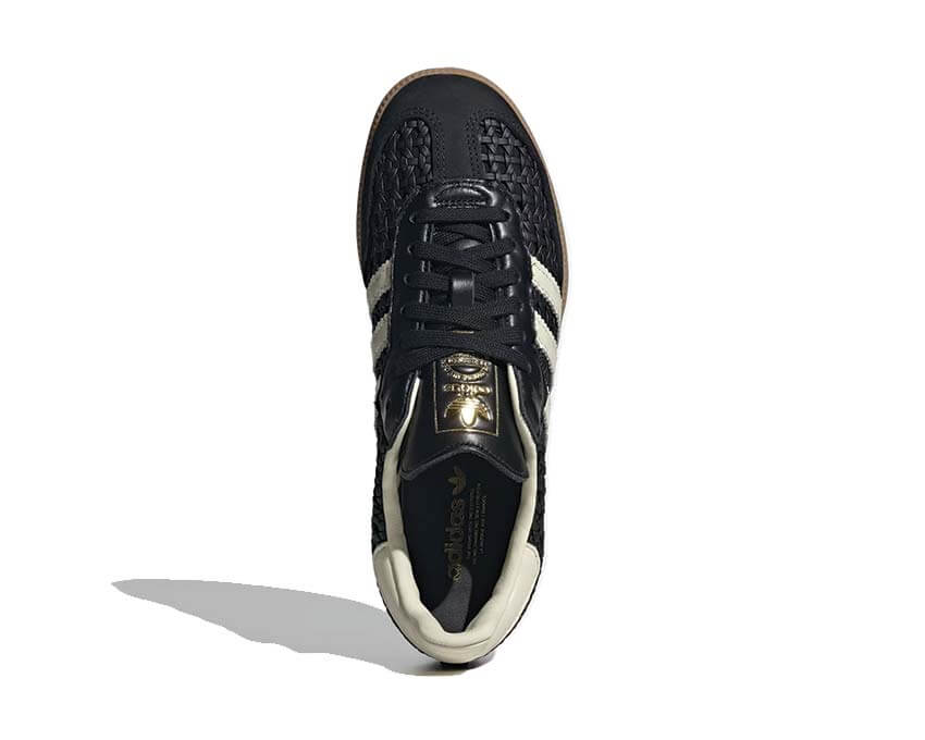 Adidas Samba OG W Core Black vista posteriore — contrafforte pelle nera