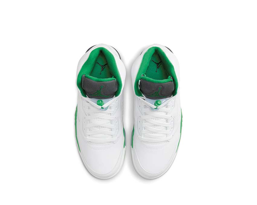 Air Jordan 5 Retro Wmns White / Lucky Green - Black - Ice Blue DD9336-103