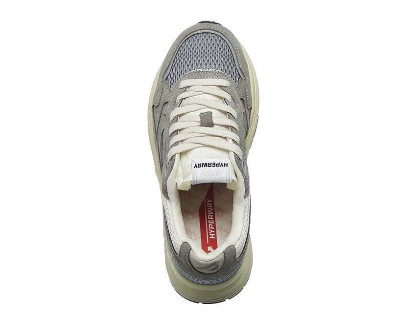 Autry Hyperway Low Malva dettaglio — mesh pastello logo Autry Hyperway donna