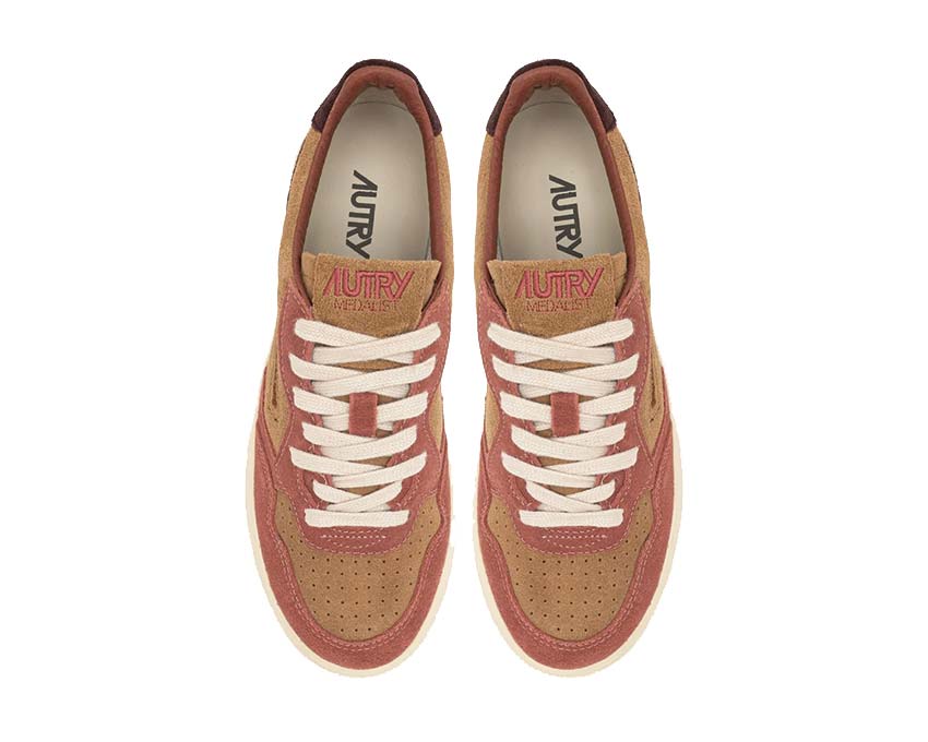 Autry Medalist Low Tricolor Bonito Street / Wine Suede AULMTS20