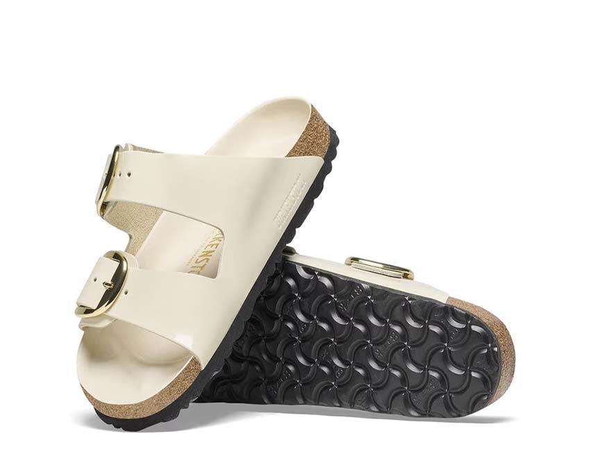 Birkenstock Arizona Big Buckle Natural Leather Patent 1026128