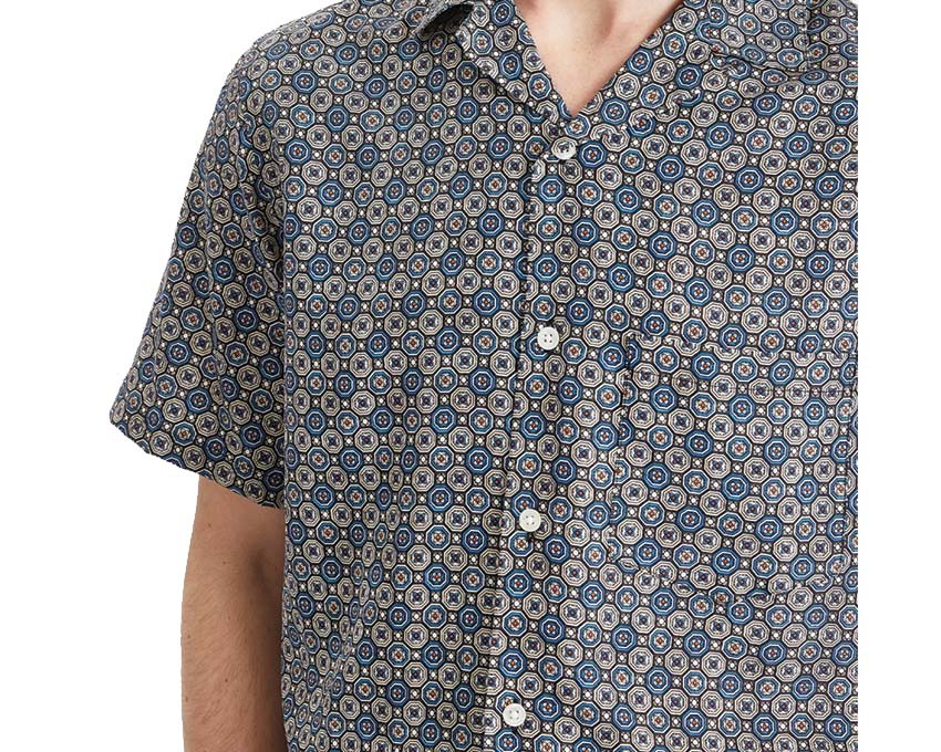 Buy your Portuguese Flannel Conte Mini Tile Vacation Shirt SS25.018