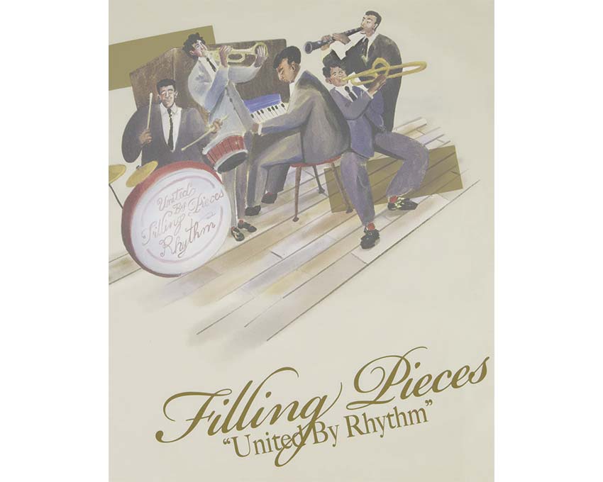 Filling Pieces T-shirt Band Antique White 422520500238 214