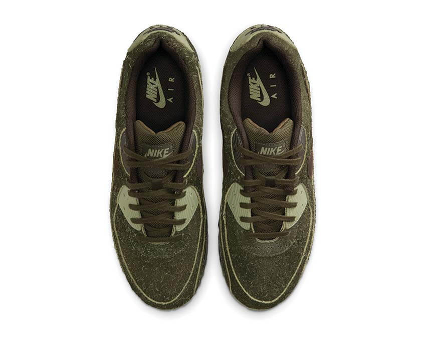 Nike Air Max 90 Premium Old Moss semelle — waffle heritage running
