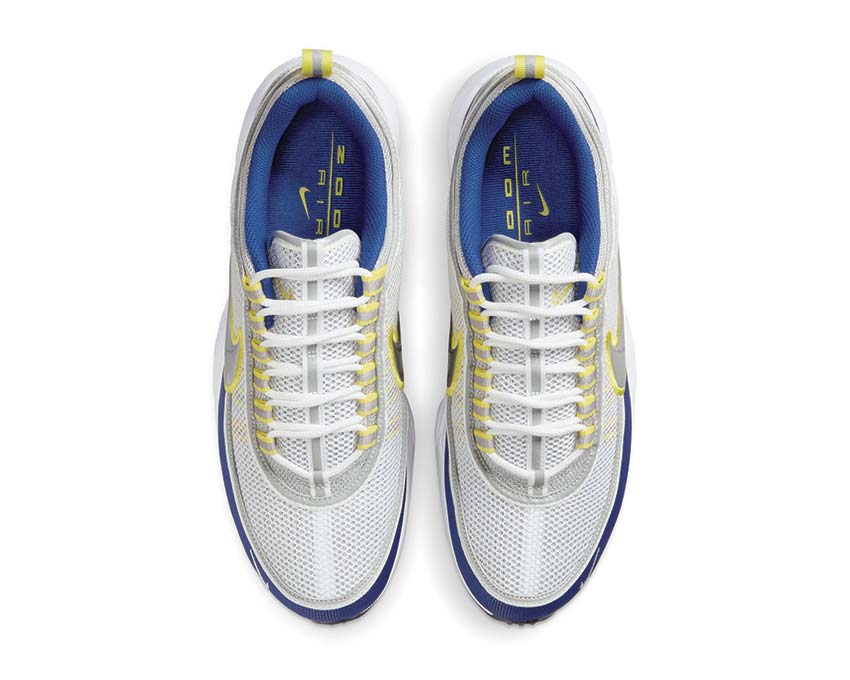 Nike Air Zoom Spiridon SP White / Metallic Silver - Deep Royal Blue HF9117-101