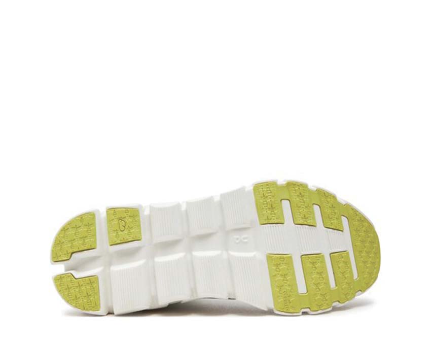On Cloudflow 4 W White/Sand dettaglio — tomaia mesh scarpa running donna