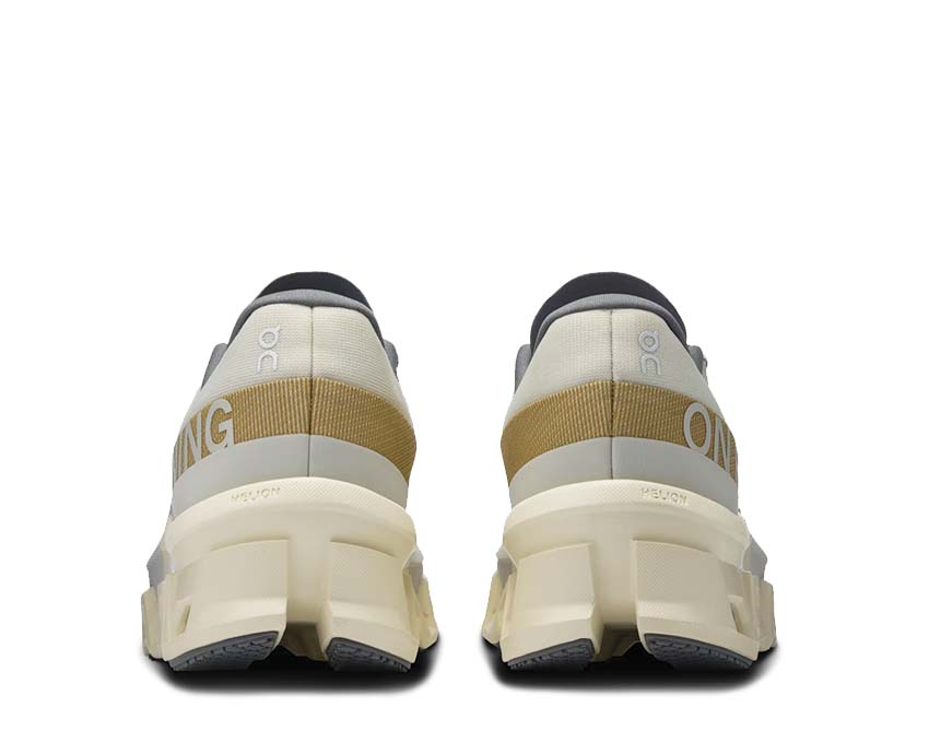 On Cloudmonster 2 W Cream/Ice dettaglio — tomaia mesh scarpa running donna