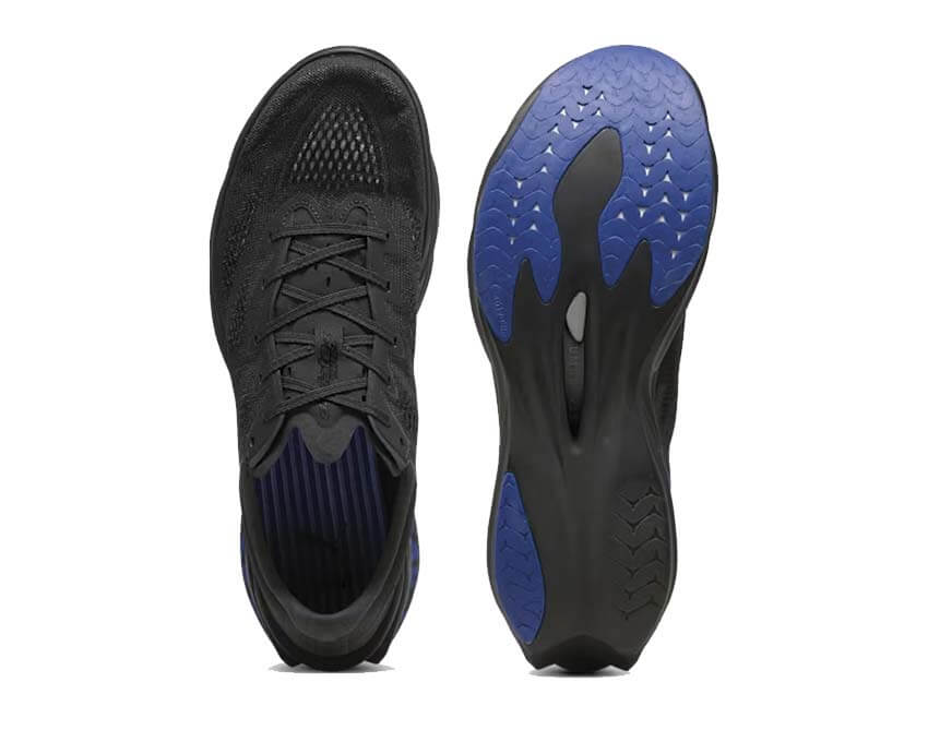 Puma Deviate Nitro Elite 4 Saysky "Flat Dark Gray-Vivid Blue" - vue arrière
