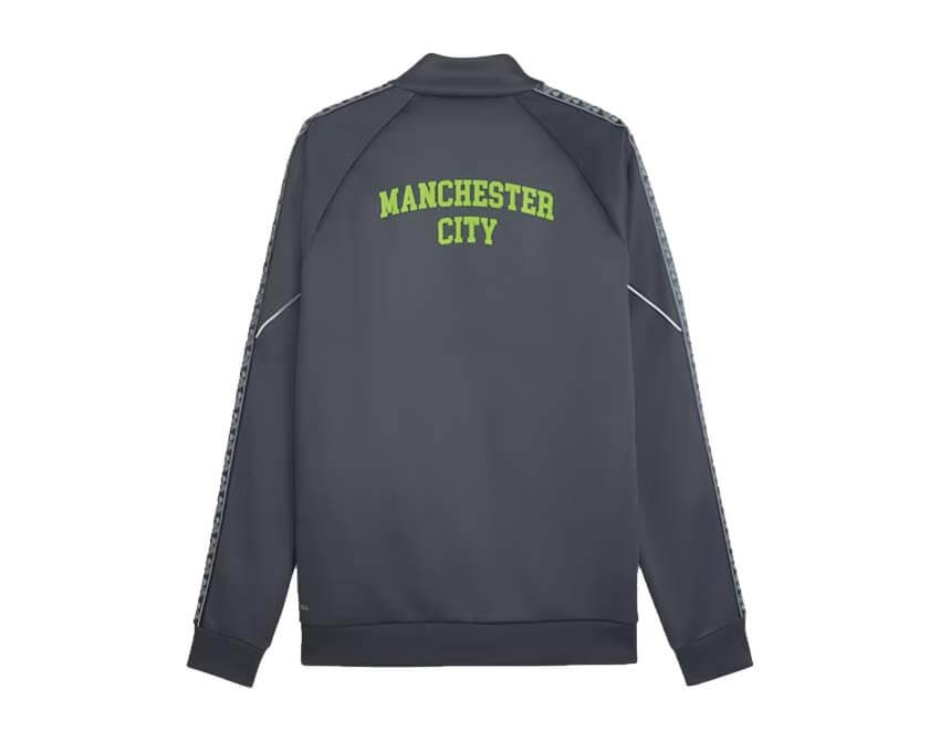 Puma MCFC KING Anthem Jacket Gris dos — dos veste anthem City gris Puma KING