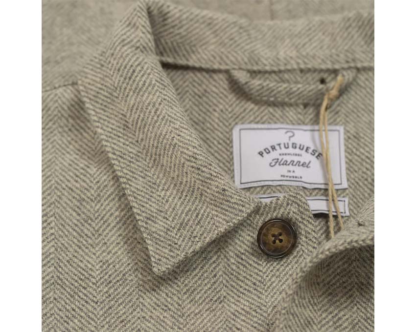 Portuguese Flannel Labura Herringbone Wool