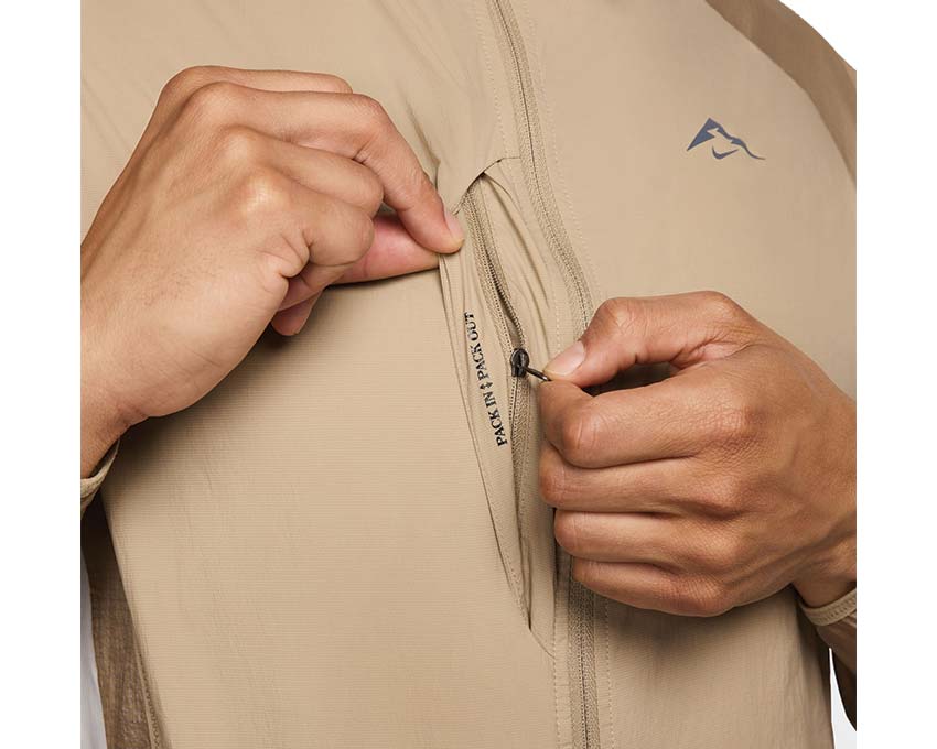 Nike Trail Aireez Jacket Khaki / Light Bone - Black FN4002-247