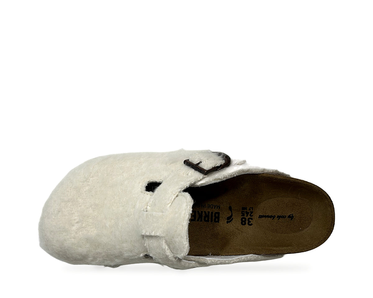 Birkenstock 1774 Boston Wool Moon Buckle Tex Off White "Off White"