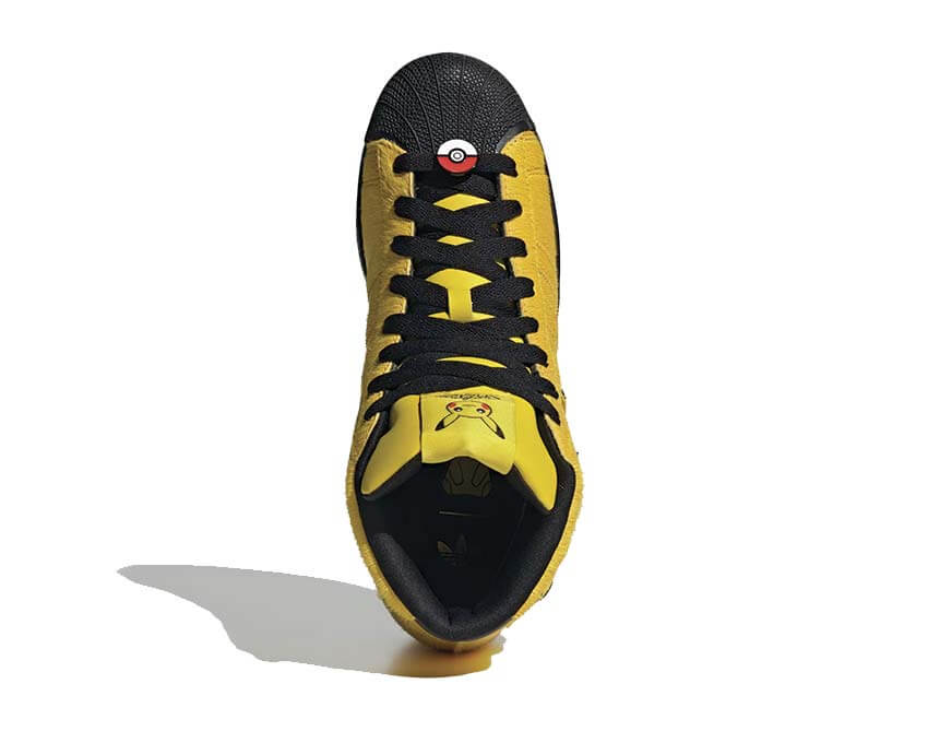 Adidas Pokémon Superstar II Mid "Pikachu" Yellow / Core Black - sneakers montantes unisexe - vue 5