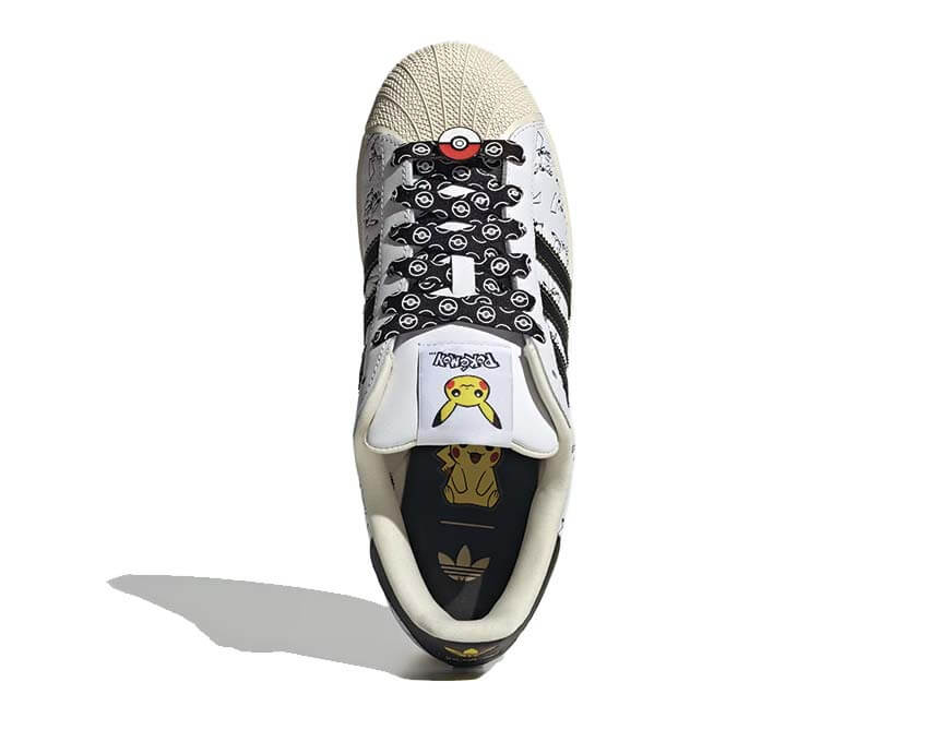 Adidas Pokémon Superstar II "Pikachu BW" Cloud White / Core Black - sneakers unisexe - vue 5