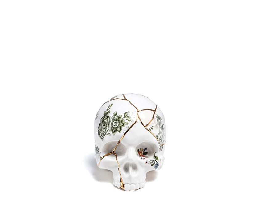 Seletti Marcantonio Skull Kintsugi