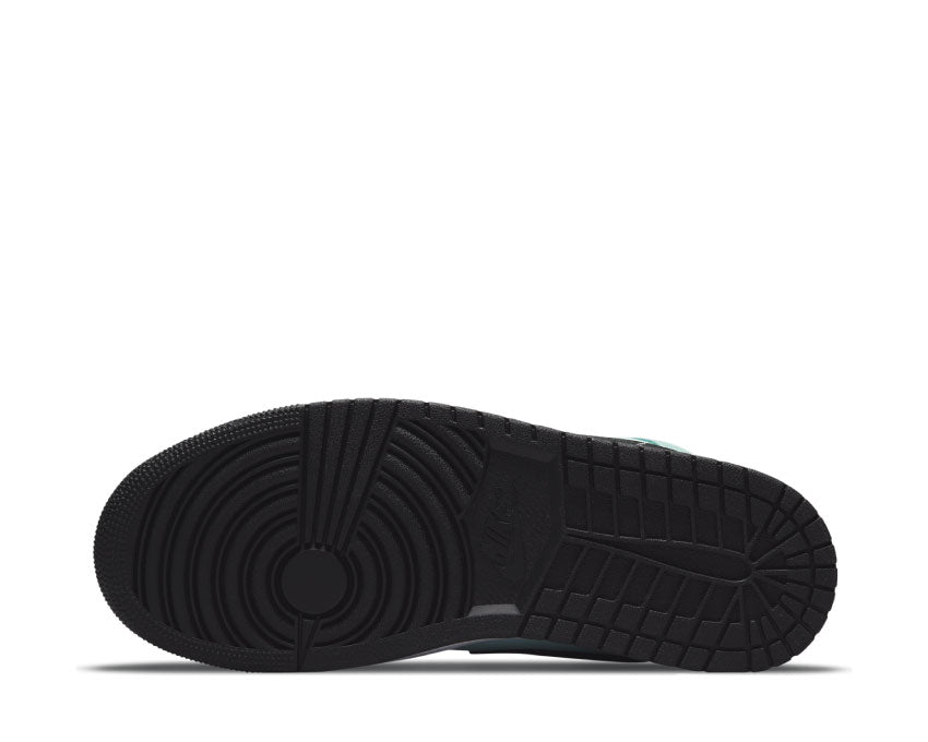 Air Jordan 1 Mid Light Dew / Black - Teal Tint - White BQ6472-300