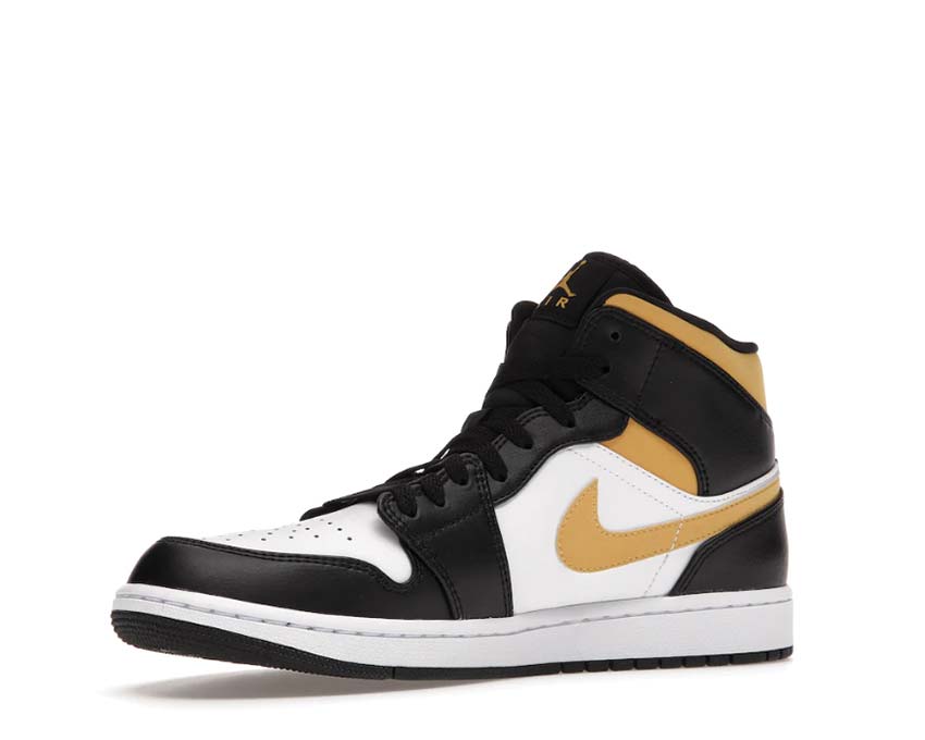 Jordan 1 Mid White / Black - Pollen 554724-177