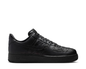 Nike Air Force 1 '07 Edge Nero — sneaker pelle all-black con dettagli stellati uomo | noirfonce.eu