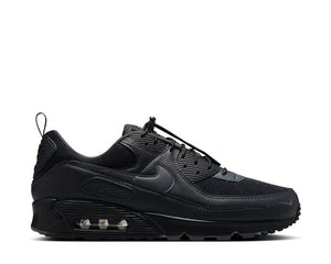 Nike Air Max 90 Black — retro suede sneaker black visible Air Max unit men | noirfonce.eu