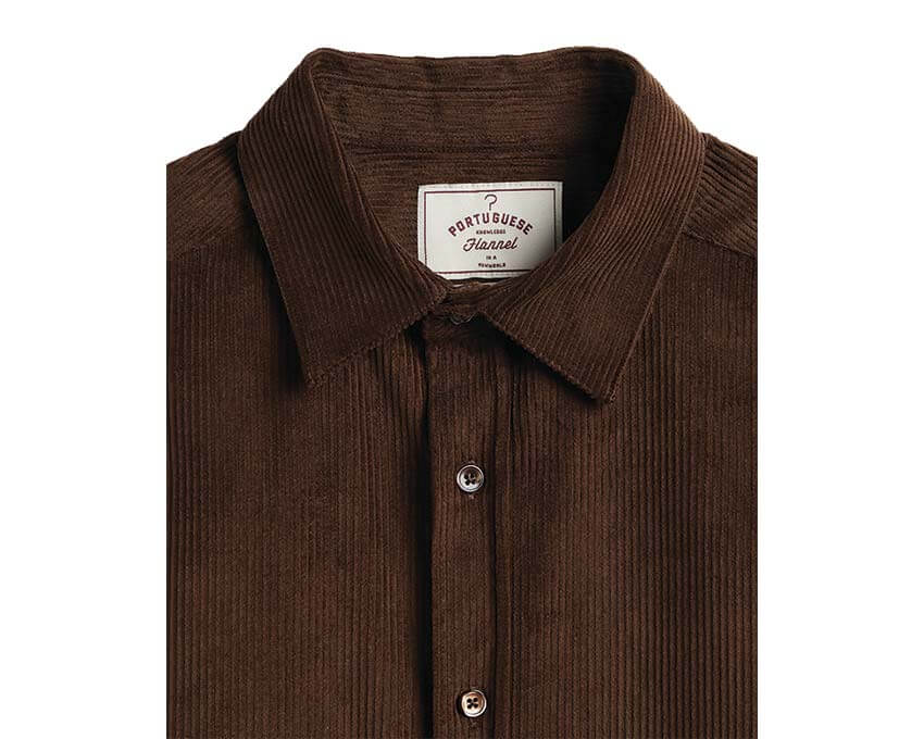 Portuguese Flannel Lobo Brown Embroidery
