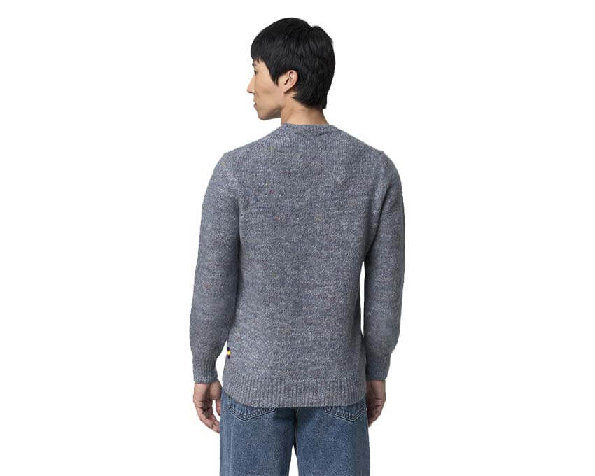 K-Way Chad Buttoned Yarn Pullover "Azure Blizzard Combo" - pull homme - vue 3