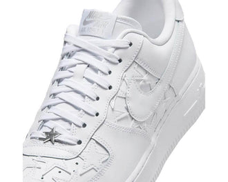 Nike Force 1 '07 Edge blanc — sneakers cuir étoiles deubré argenté