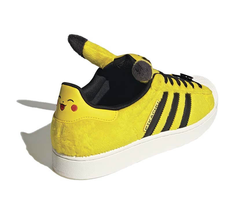 Adidas Pokémon Superstar II "Pikachu" Yellow / Core Black - sneakers unisexe - vue 4