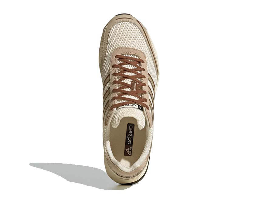 Adidas Adizero Adios OG Off White — vista frontale bianco sporco running leggero