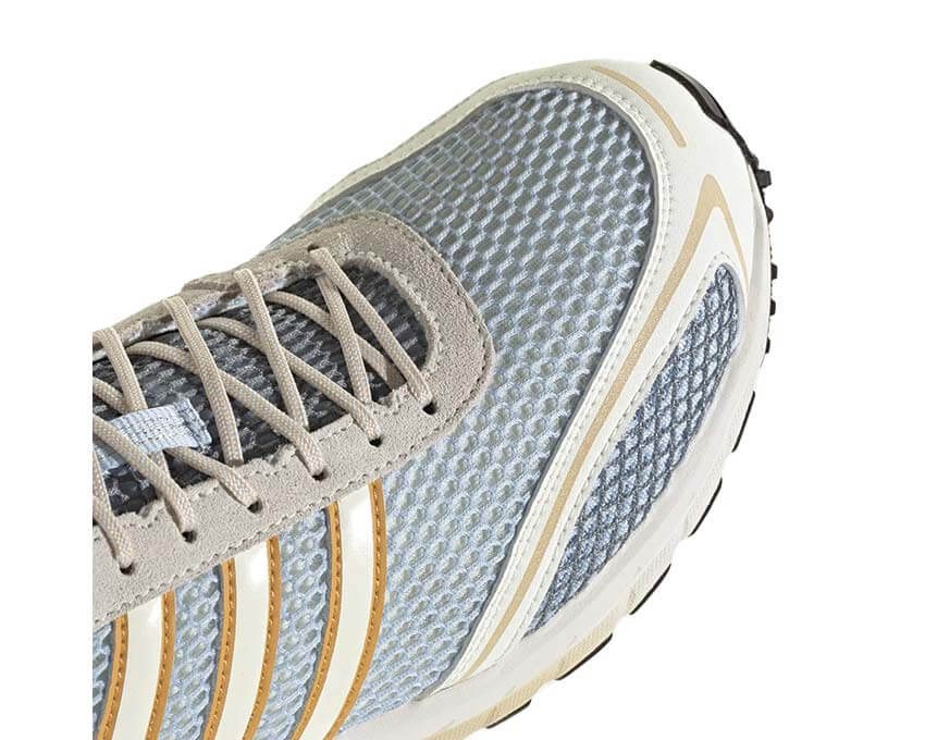Adidas Adizero Adios OG Crystal Sky vista laterale — mesh blu cristallo leggero