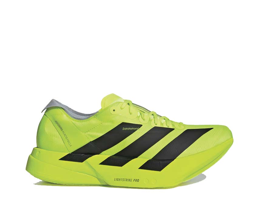  Adidas Adizero Adios Pro 4 Lucid Lemon / Core Black / Halo Silver JR6364