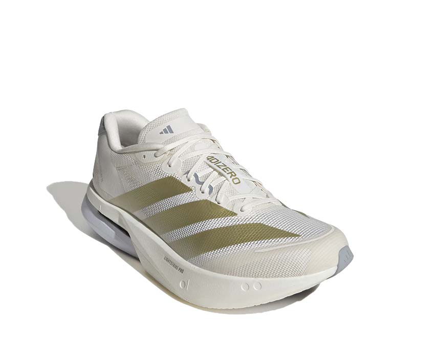 Adidas Adizero Boston 13 M  Chalk White / Gold Metallic / Halo Silver  JS4947 