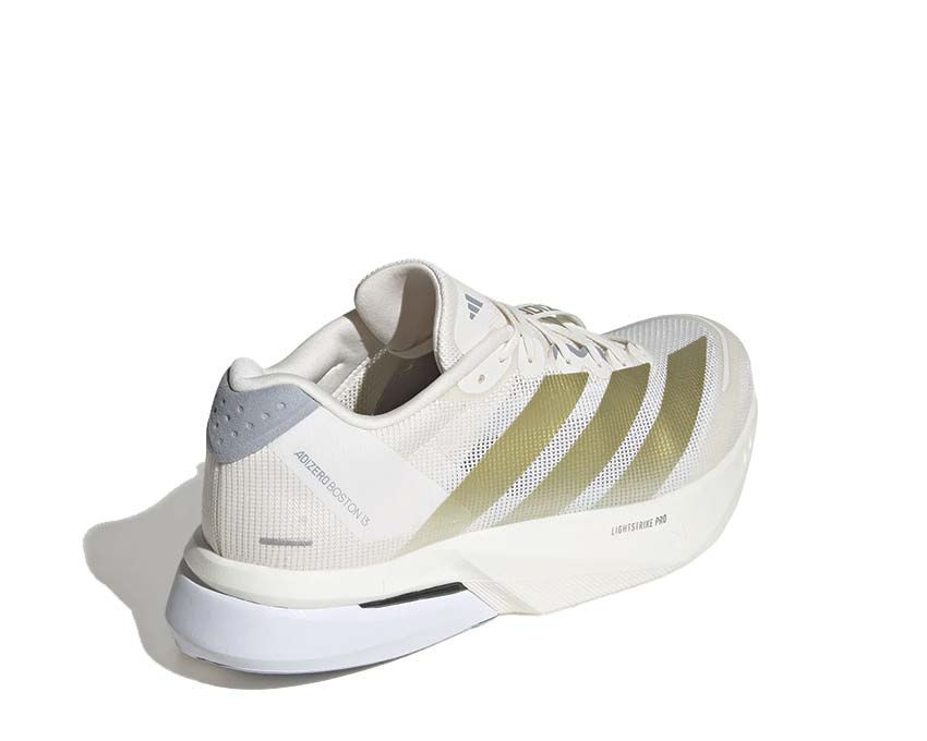 Adidas Adizero Boston 13 M  Chalk White / Gold Metallic / Halo Silver  JS4947 