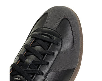 Adidas BW Army Core Black vue latérale — tige cuir noir renforts daim