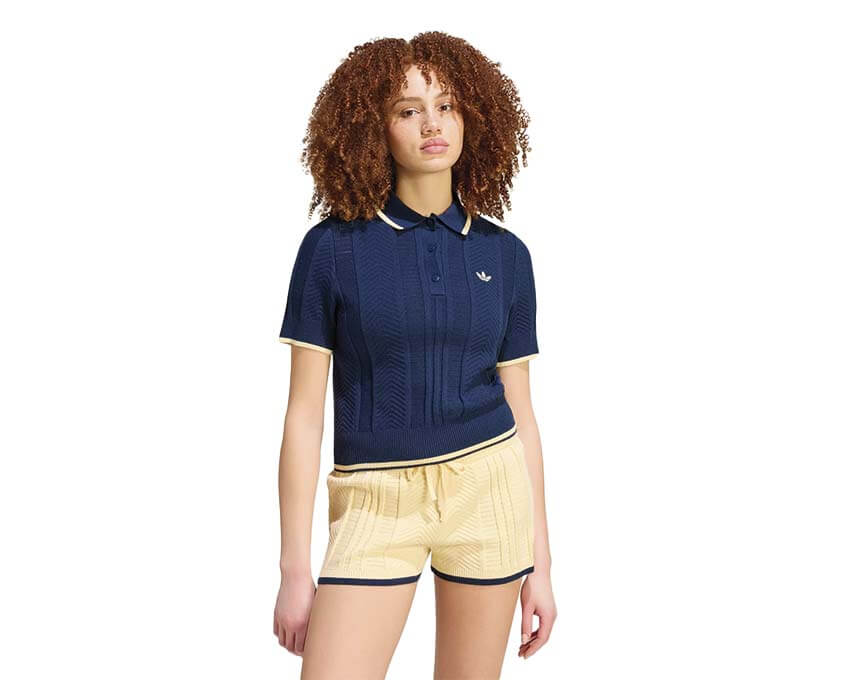 Adidas Cable Knit Cali Tee Polo KR7059