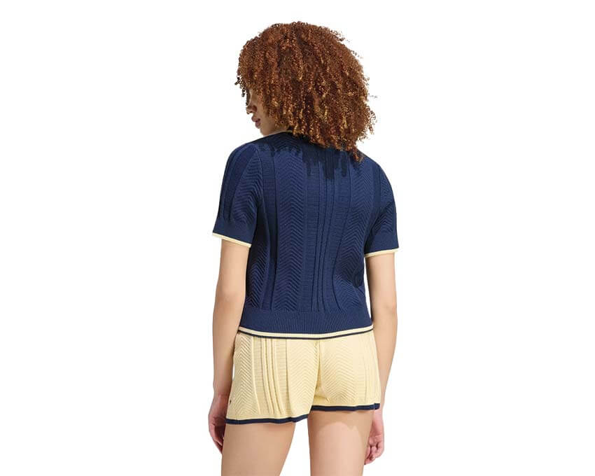 Adidas Cable Knit Cali Tee Polo KR7059