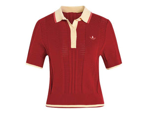 Adidas Cable Knit Cali Tee Polo KR7060