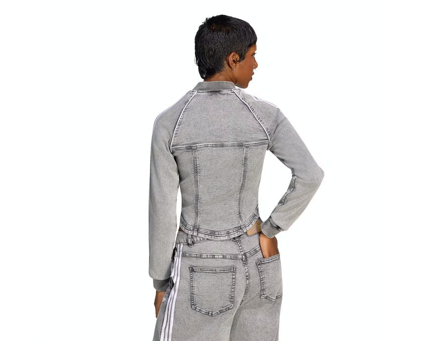 Adidas Superstar Corset Track Top "Washed Grey Denim"
