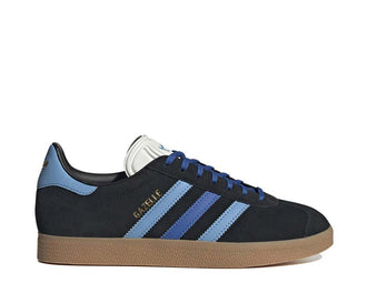 Adidas Gazelle Black Light Blue — zapatilla mujer gamuza bicolor suela goma