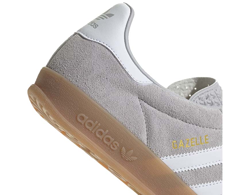 Adidas Gazelle Indoor Grey Two / Cloud White - Gold Metallic JQ0176