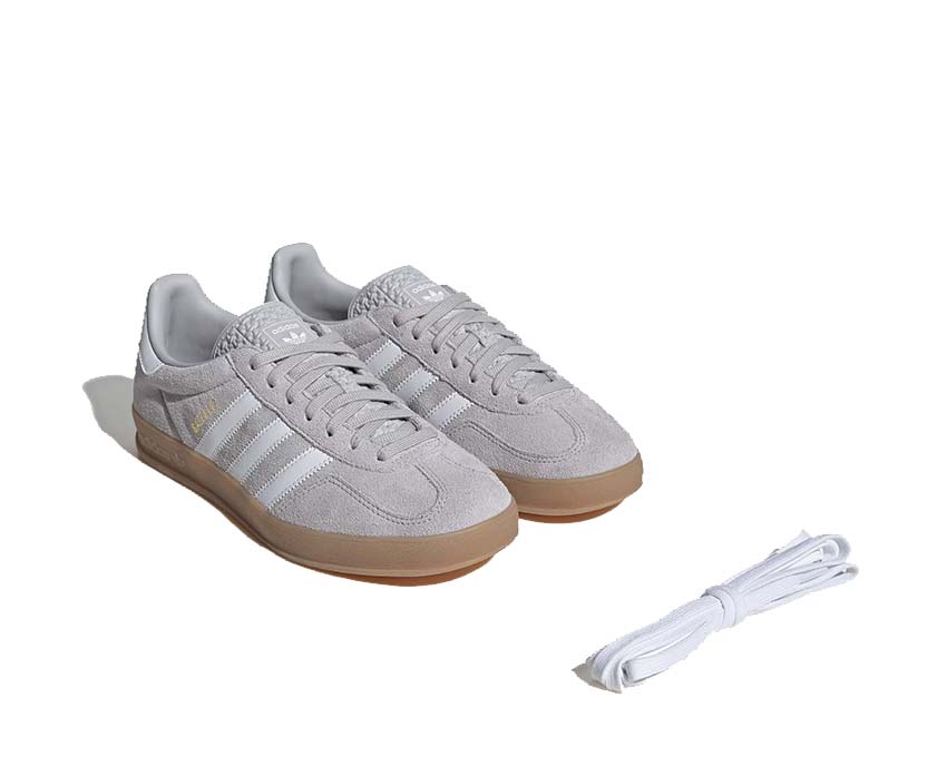 Adidas Gazelle Indoor Grey Two / Cloud White - Gold Metallic JQ0176