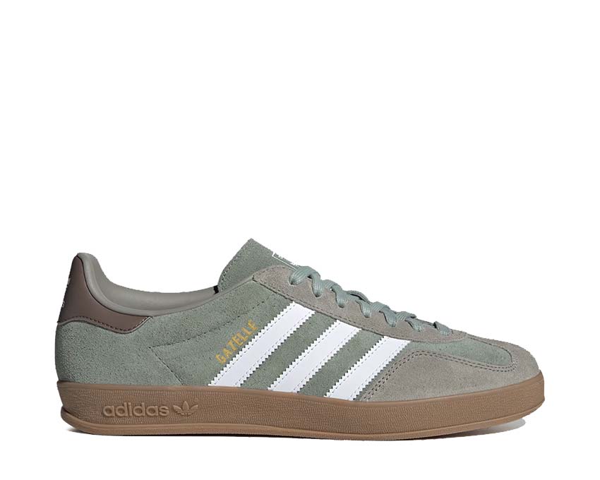 Adidas Gazelle Indoor Silver Pebble / Silver Green - Cloud White JI3526