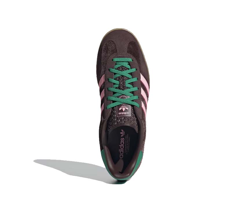 Adidas Gazelle Indoor W Dark Brown / Glow Pink - Court Green JI2714
