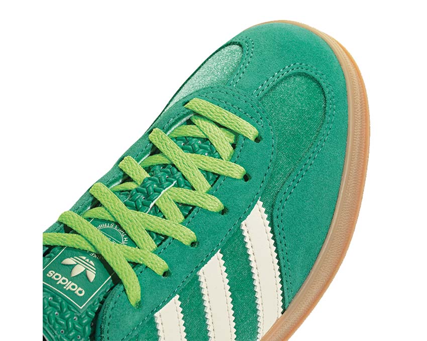Adidas Gazelle Indoor W Semi Court Green / Cream White - Solar Green JI2715