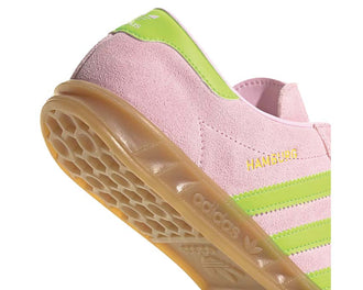 Adidas Hamburg W Clear Pink vista lateral — silueta Hamburg clásica