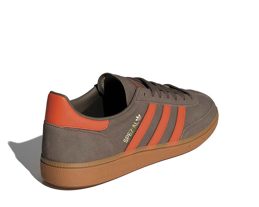  Adidas Handball Spezial Cargo Brown / Orange / Gold Metallic JR3846 