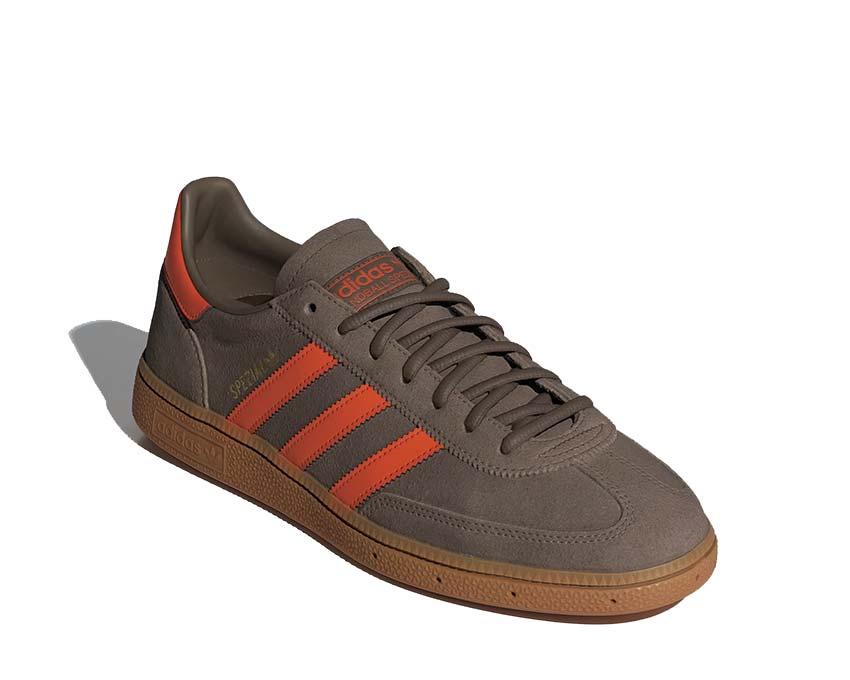 Adidas Handball Spezial Cargo Brown / Orange / Gold Metallic JR3846 