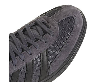 Adidas Handball Spezial Aurora Onix Grey vista lateral — perfil bajo tres bandas