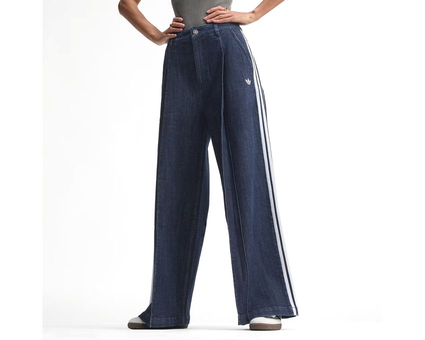 Adidas Denim Wide Leg Pants
