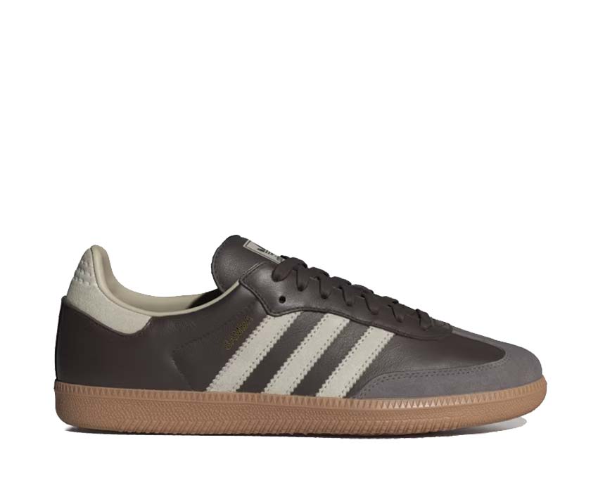 Adidas Samba OG Brown / Putty Grey - Gold Metallic ID1481