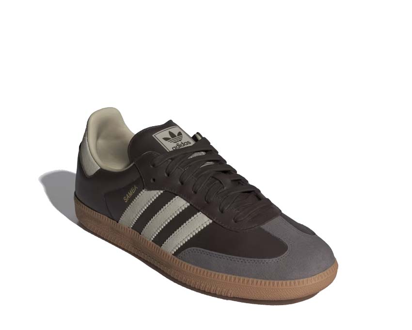 Adidas Samba OG Brown / Putty Grey - Gold Metallic ID1481